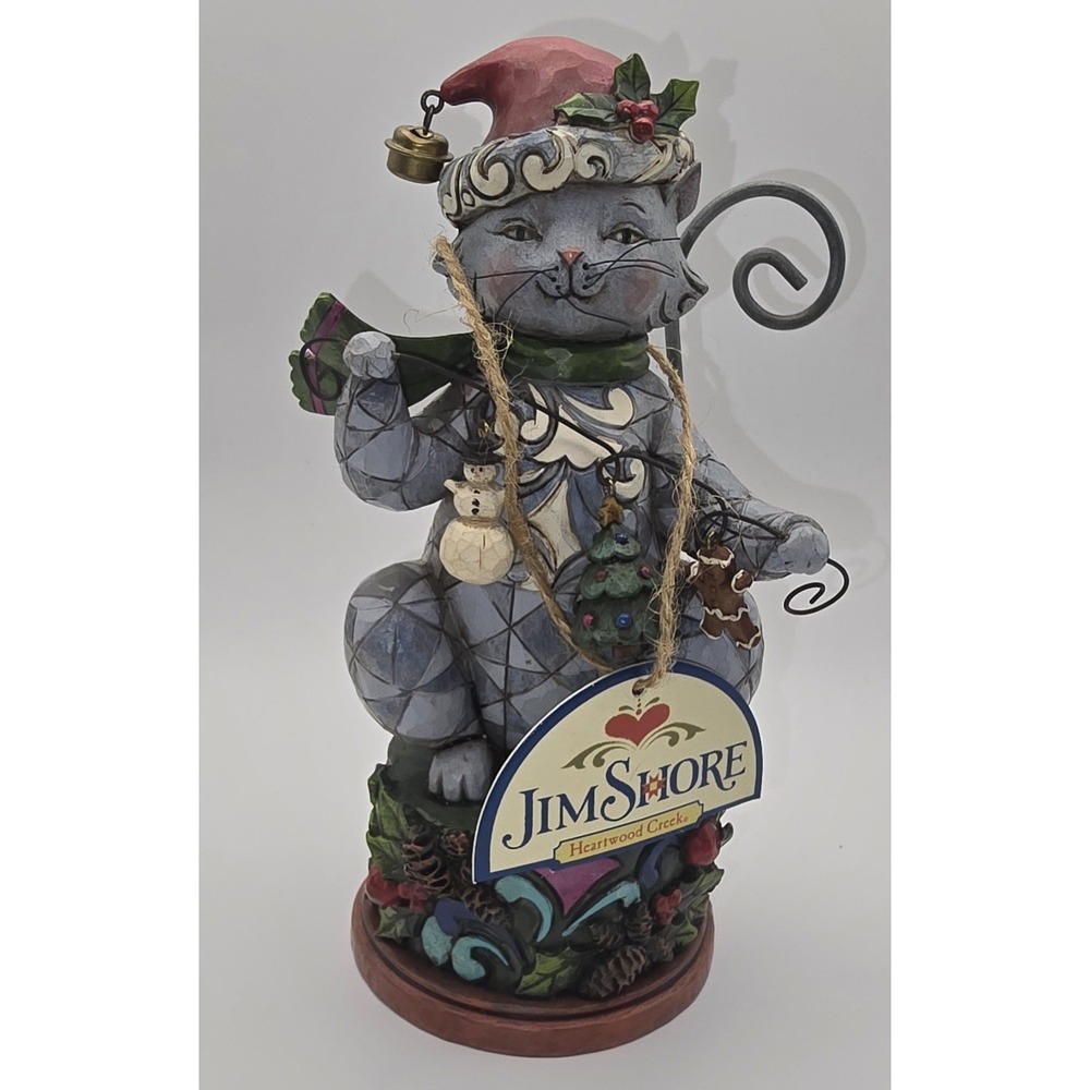 JIM SHORE Heartwood Creek Jingle Bell On Kitty's Tail 2010 -661